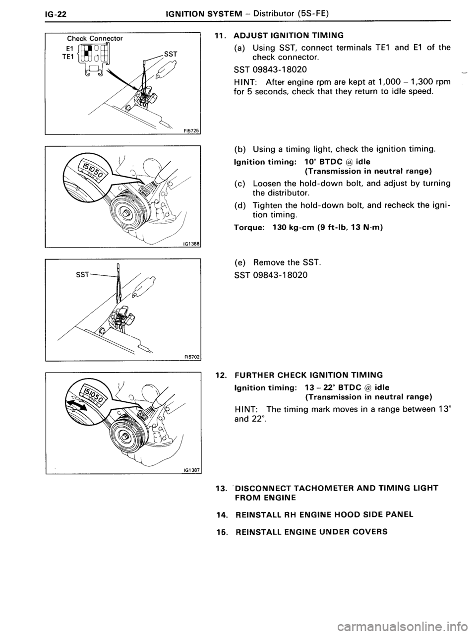 TOYOTA MR-2 1991  Factory Repair Manual 