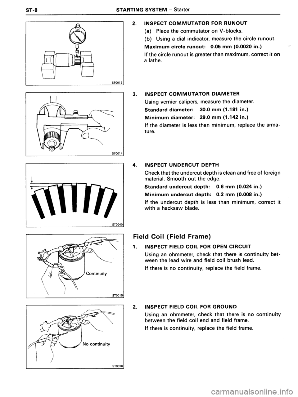 TOYOTA MR-2 1991  Factory Repair Manual 