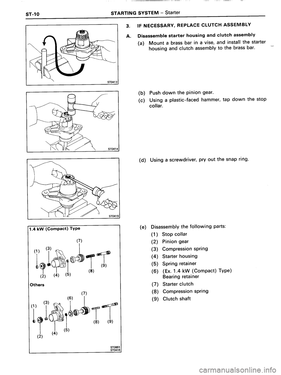TOYOTA MR-2 1991  Factory Repair Manual 