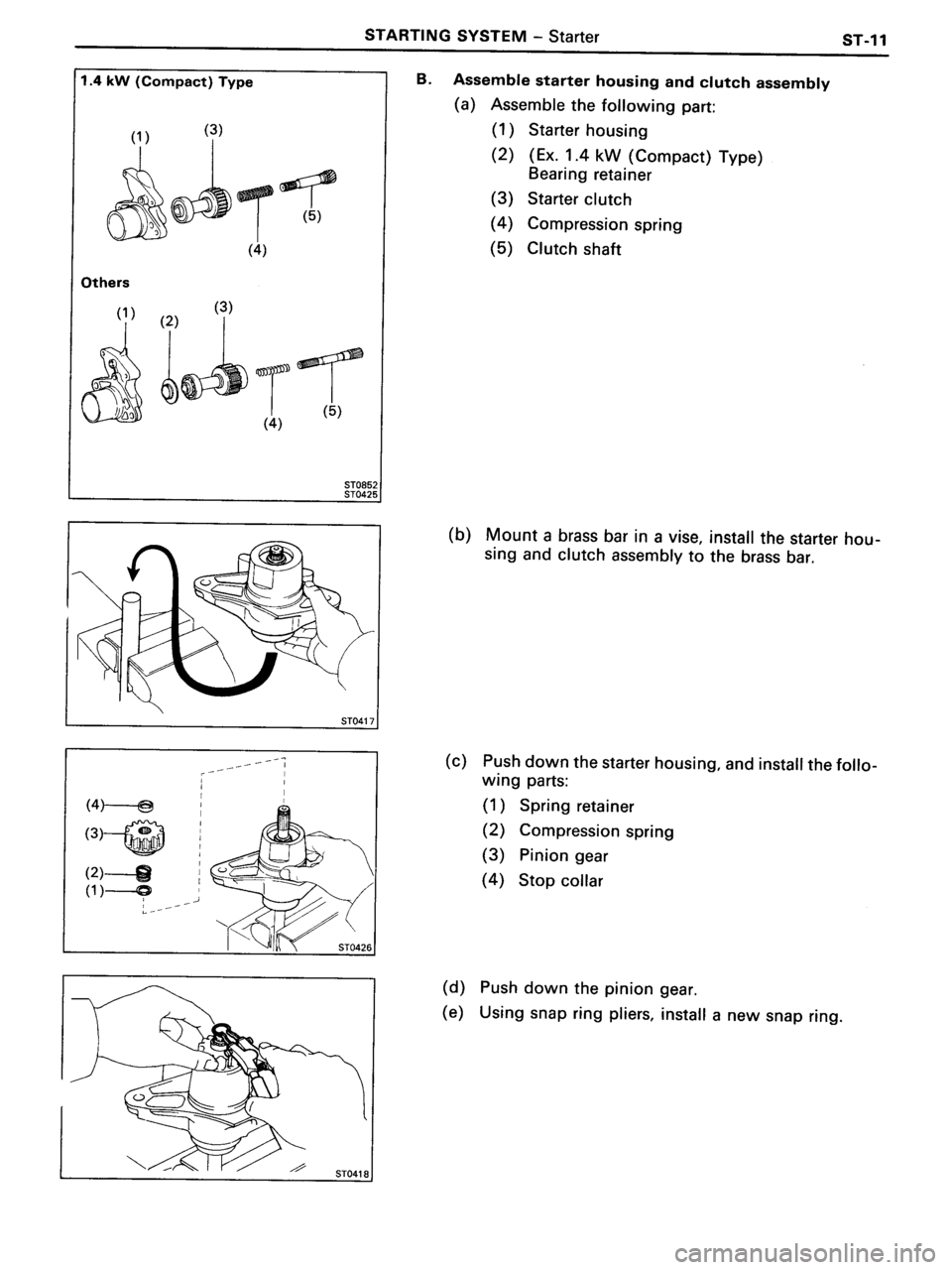 TOYOTA MR-2 1991  Factory Repair Manual 