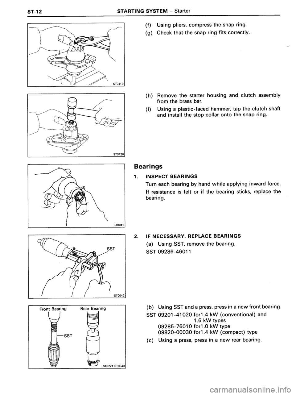 TOYOTA MR-2 1991  Factory Repair Manual 
