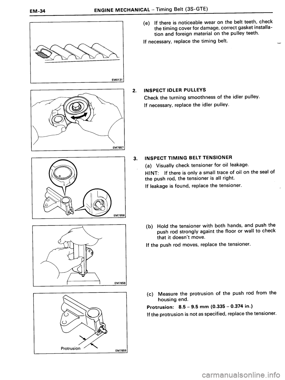 TOYOTA MR-2 1991  Factory Repair Manual 