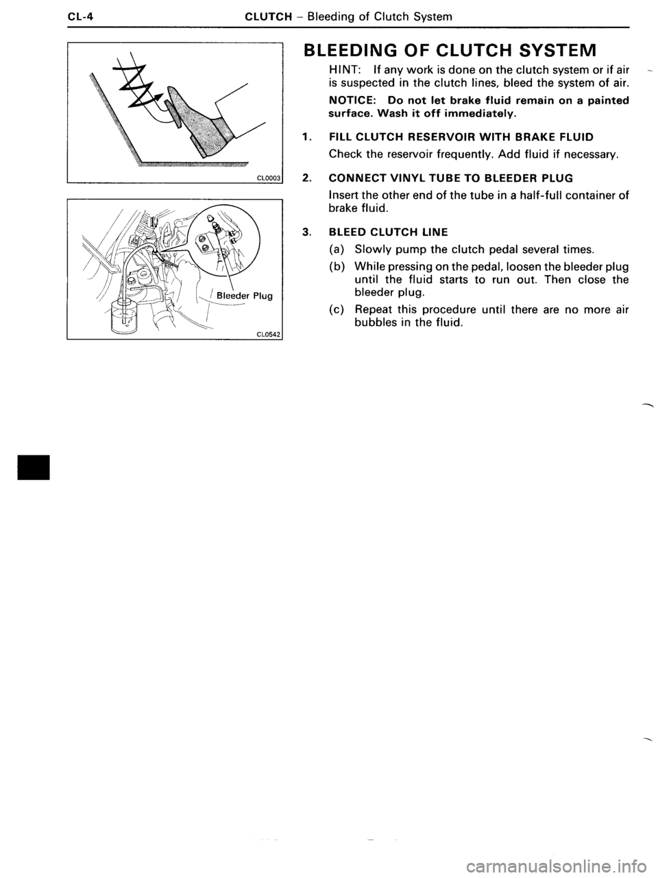 TOYOTA MR-2 1991  Factory Repair Manual 