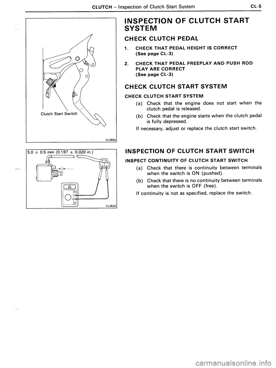 TOYOTA MR-2 1991  Factory Repair Manual 