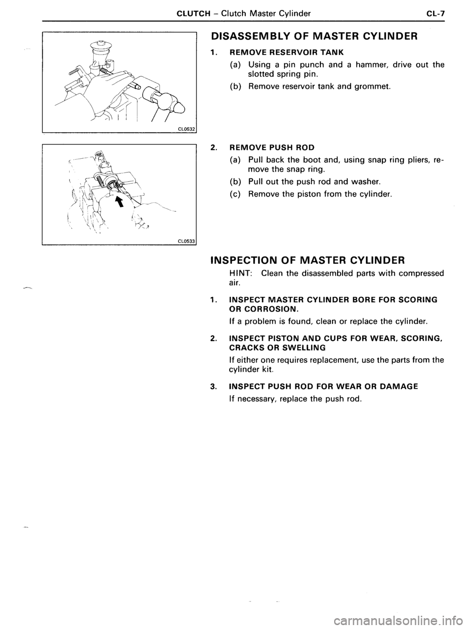 TOYOTA MR-2 1991  Factory Repair Manual 