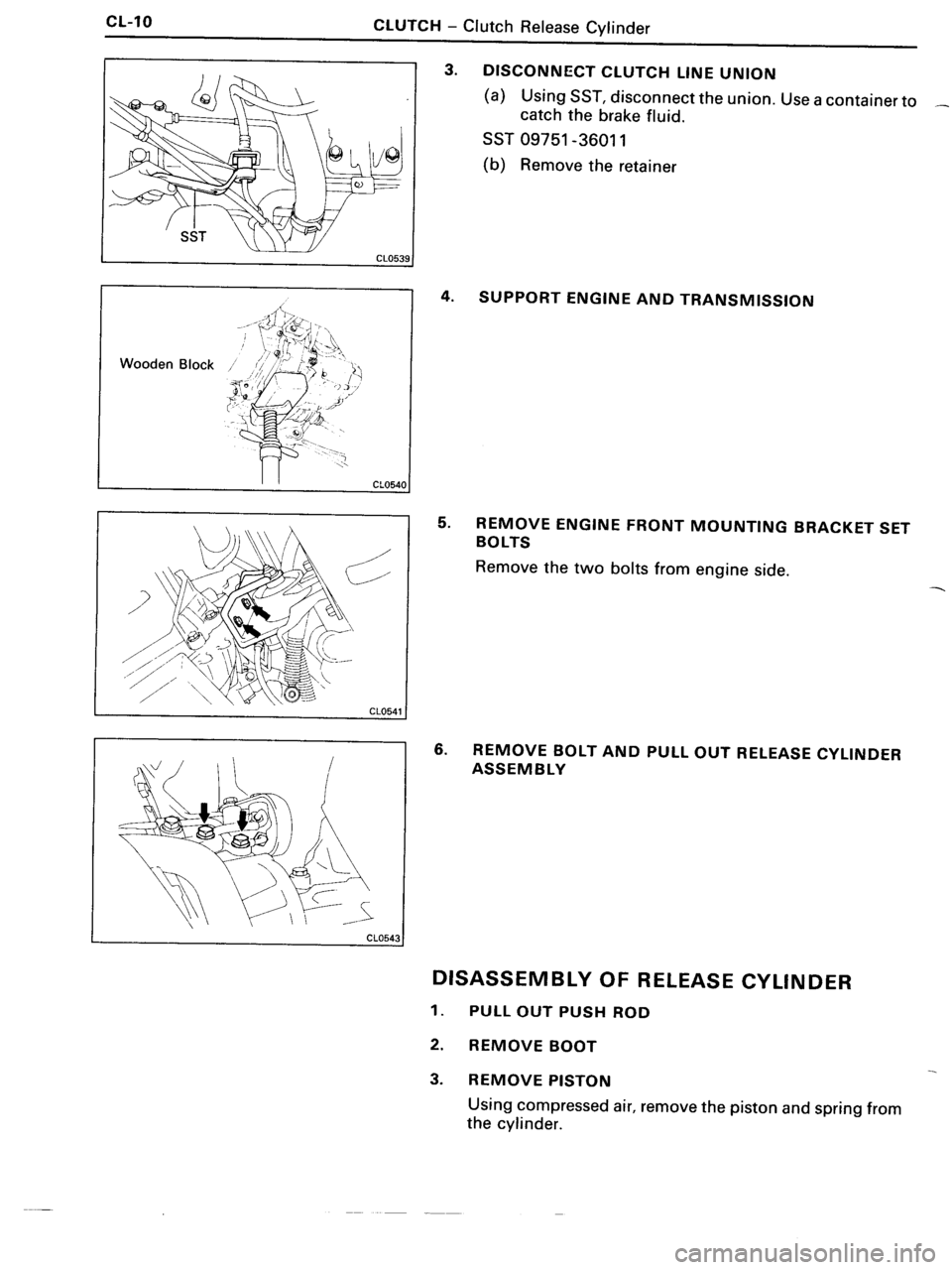 TOYOTA MR-2 1991  Factory Repair Manual 