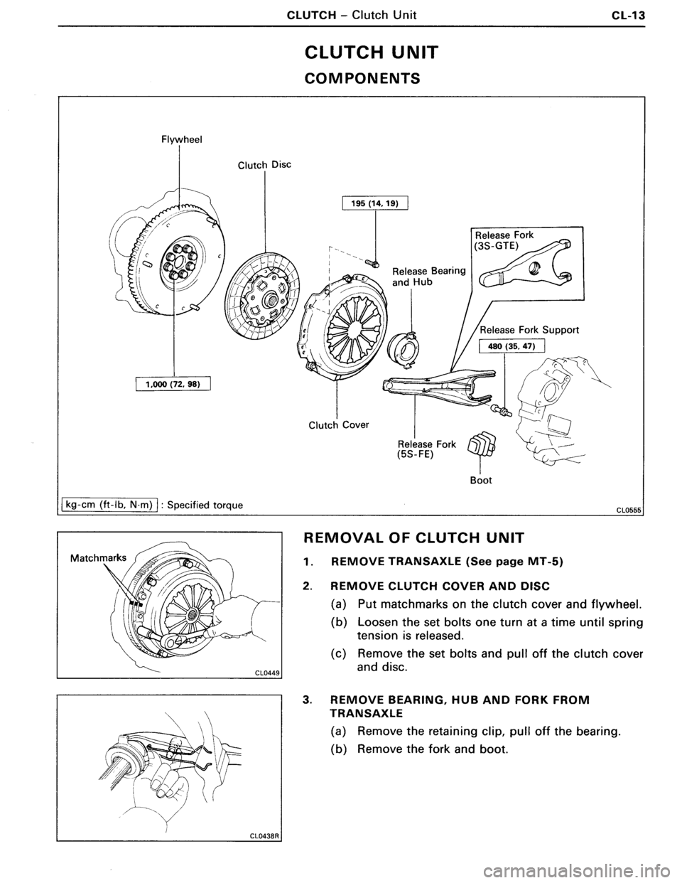 TOYOTA MR-2 1991  Factory Repair Manual 