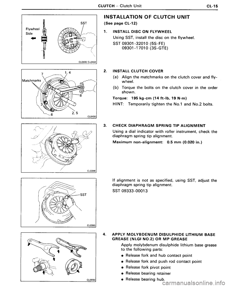 TOYOTA MR-2 1991  Factory Repair Manual 