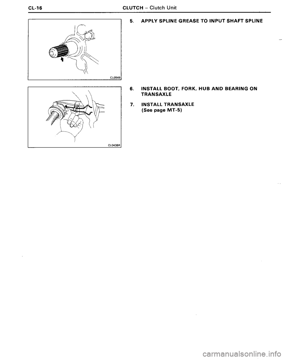 TOYOTA MR-2 1991  Factory Repair Manual 