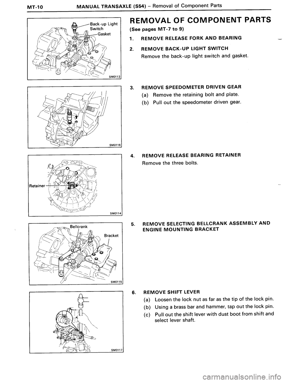 TOYOTA MR-2 1991  Factory Repair Manual 
