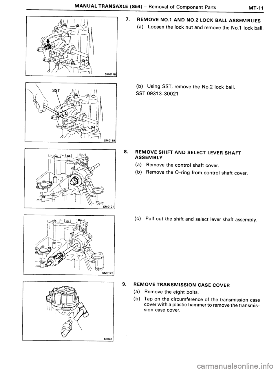 TOYOTA MR-2 1991  Factory Repair Manual 