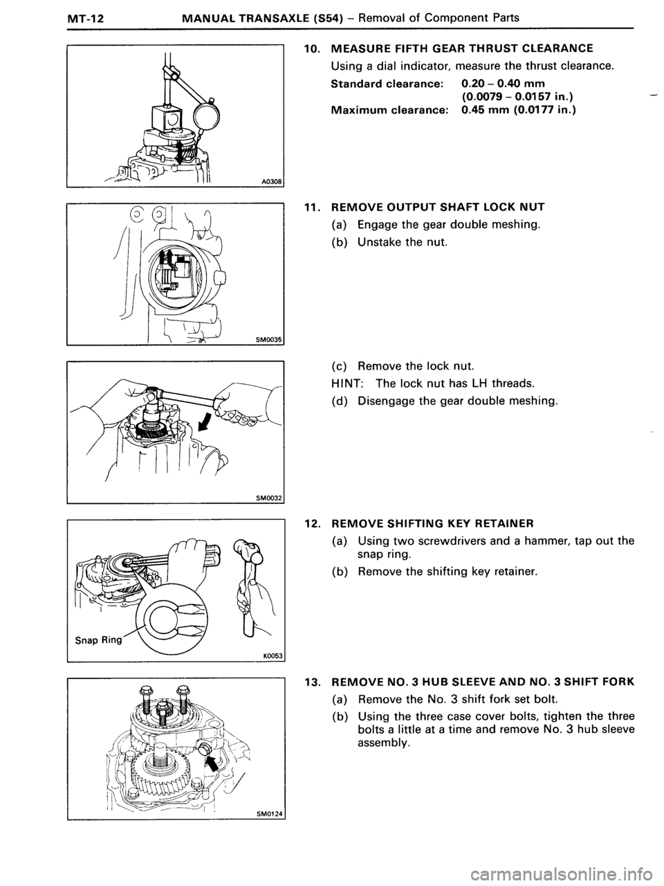 TOYOTA MR-2 1991  Factory Repair Manual 