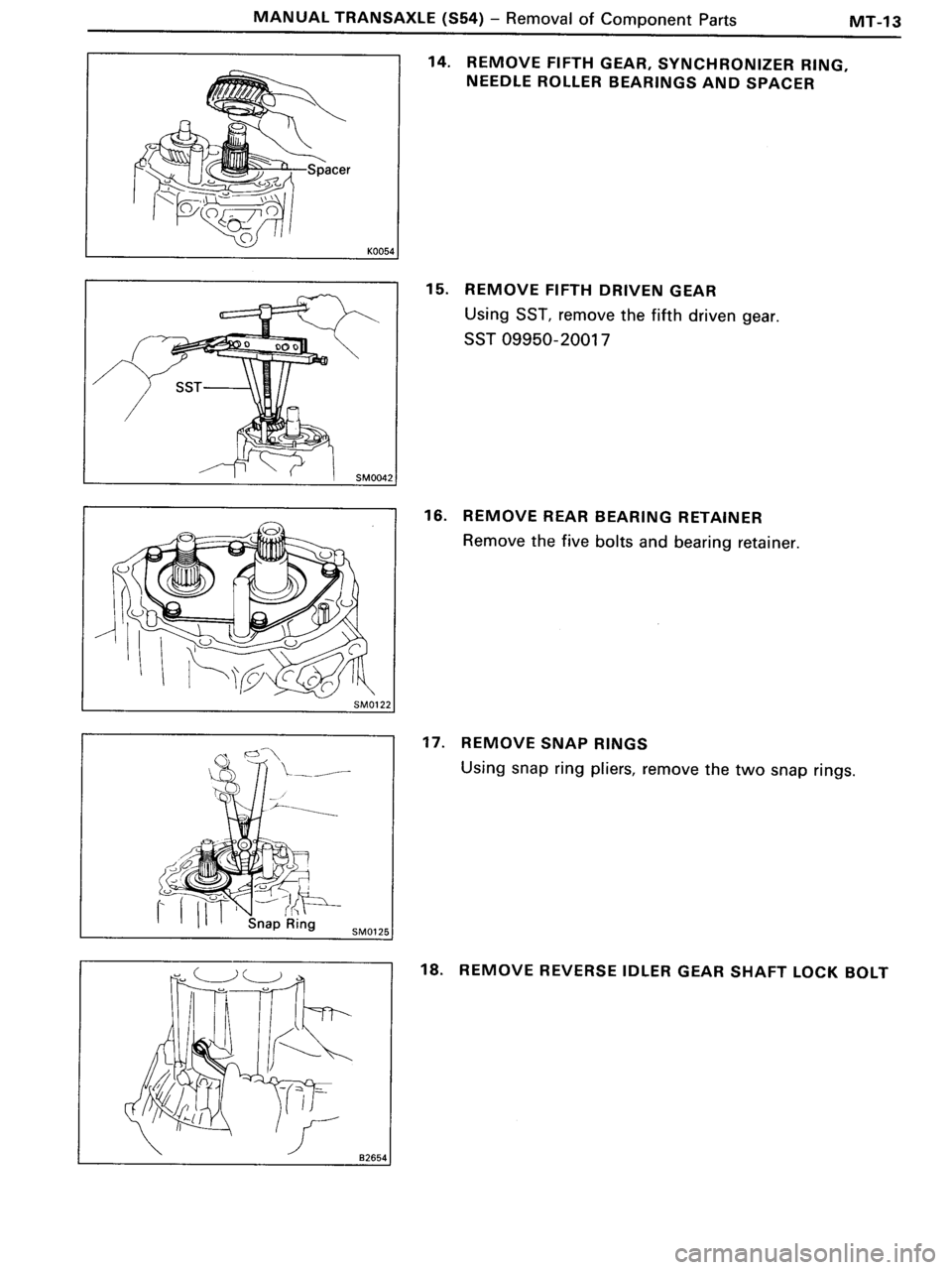 TOYOTA MR-2 1991  Factory Repair Manual 