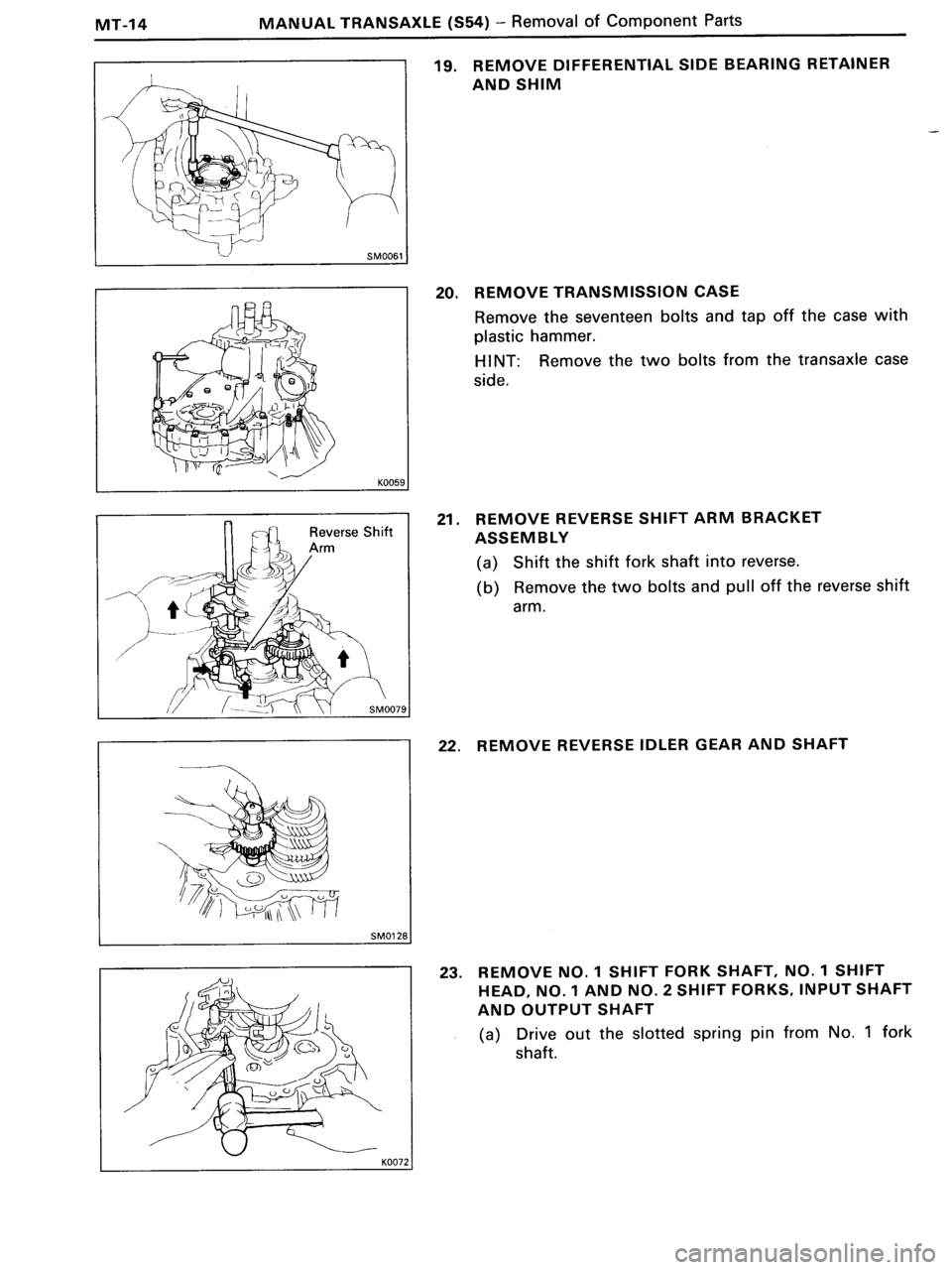 TOYOTA MR-2 1991  Factory Repair Manual 