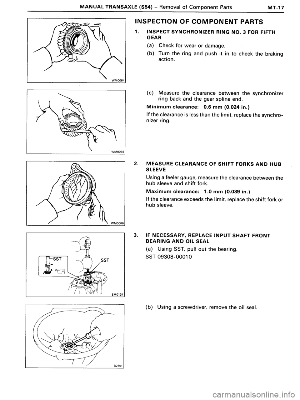 TOYOTA MR-2 1991  Factory Repair Manual 