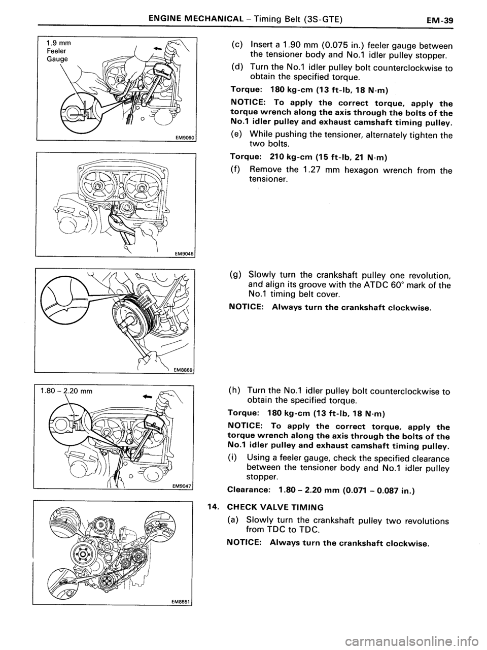 TOYOTA MR-2 1991  Factory Repair Manual 