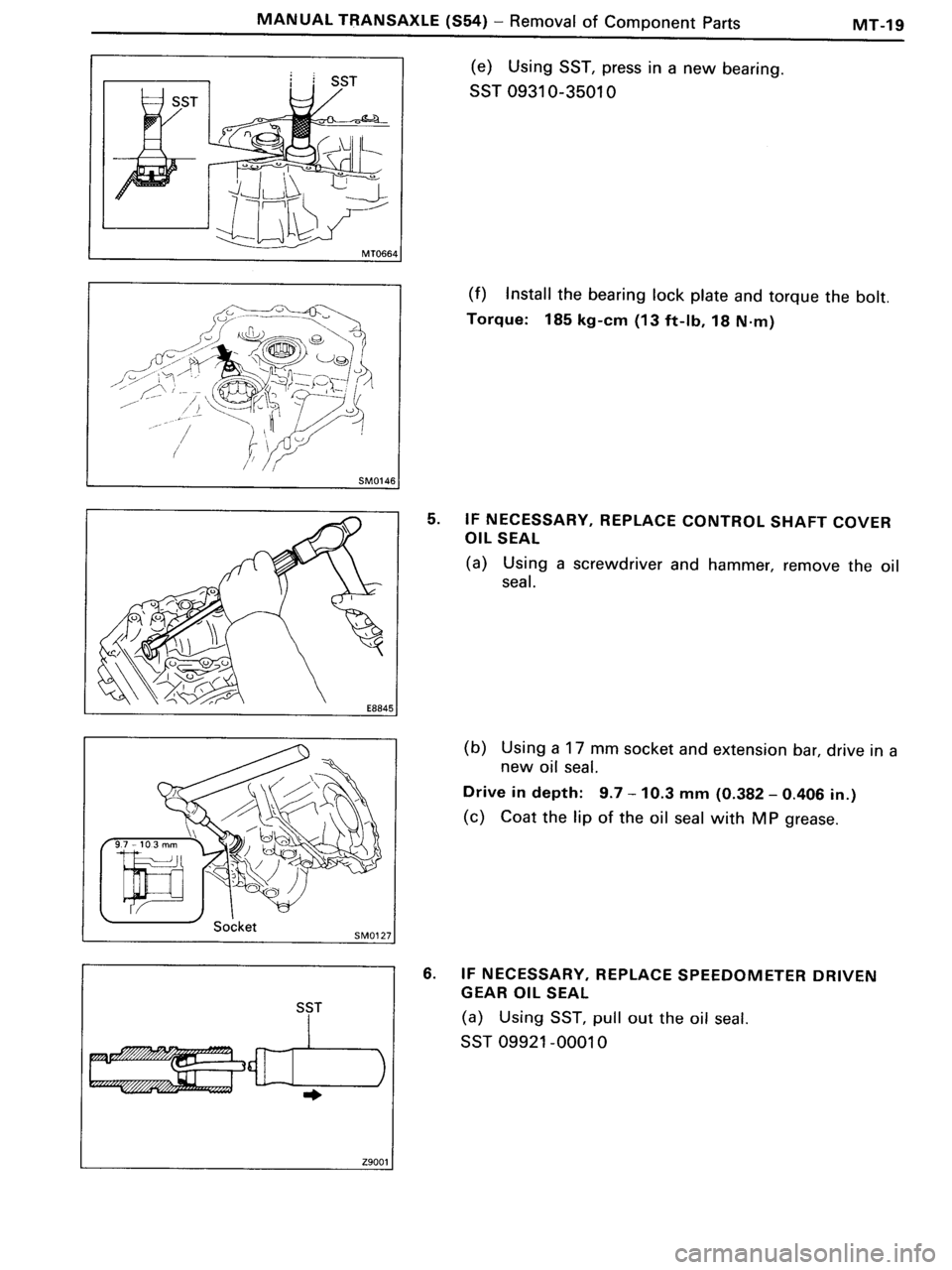 TOYOTA MR-2 1991  Factory Repair Manual 