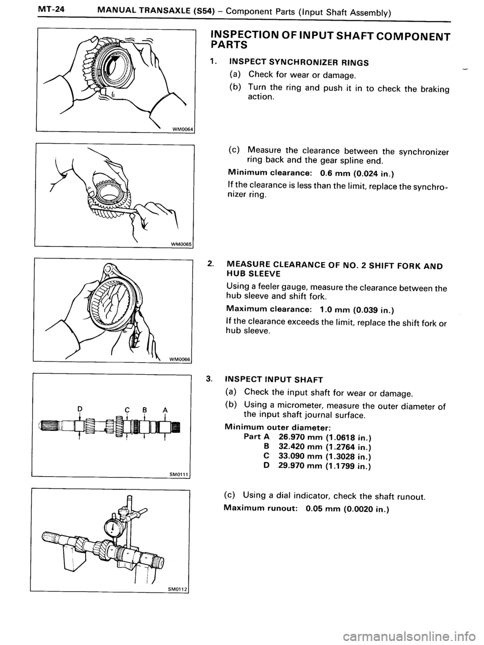 TOYOTA MR-2 1991  Factory Repair Manual 
