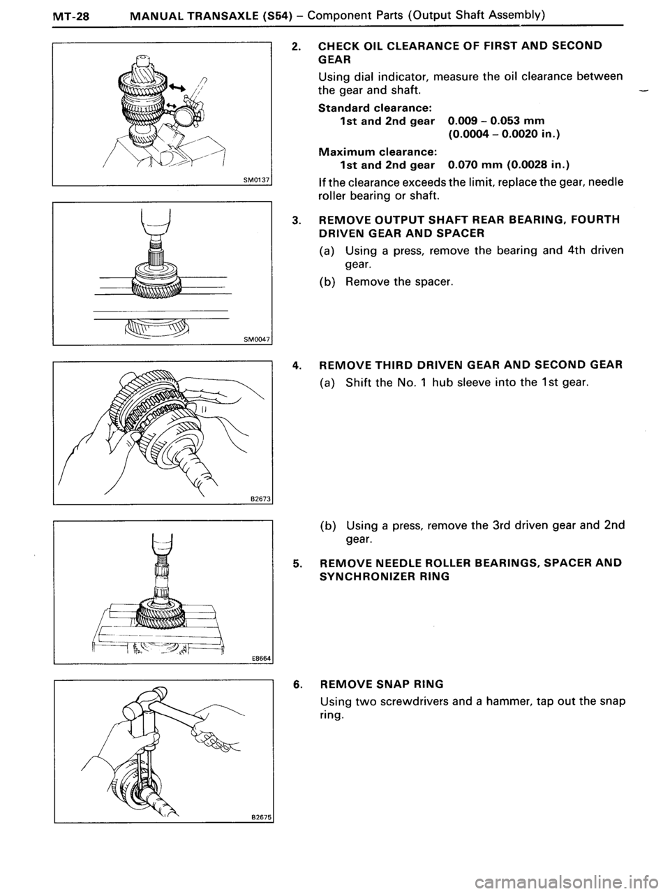 TOYOTA MR-2 1991  Factory Repair Manual 