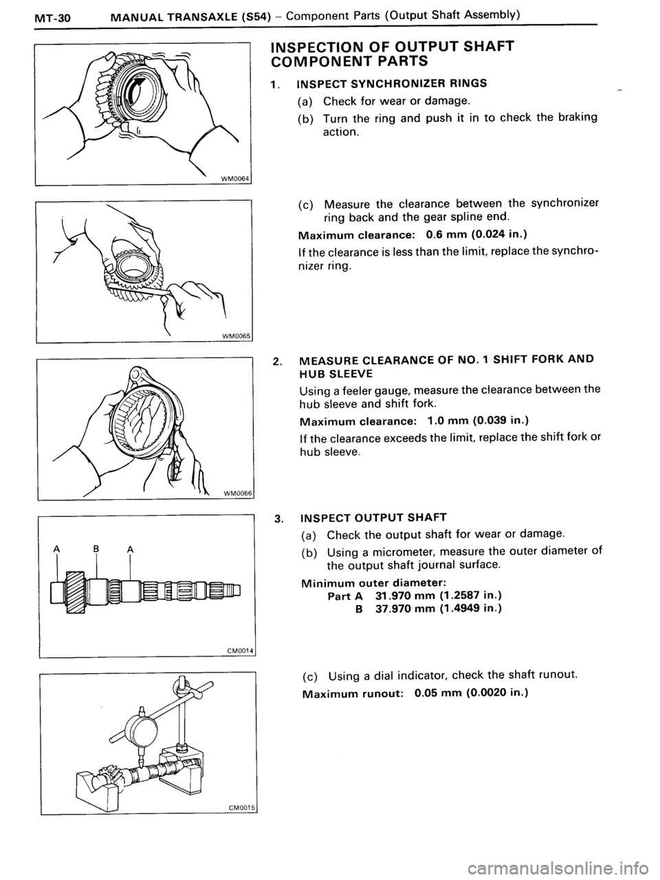 TOYOTA MR-2 1991  Factory Repair Manual 