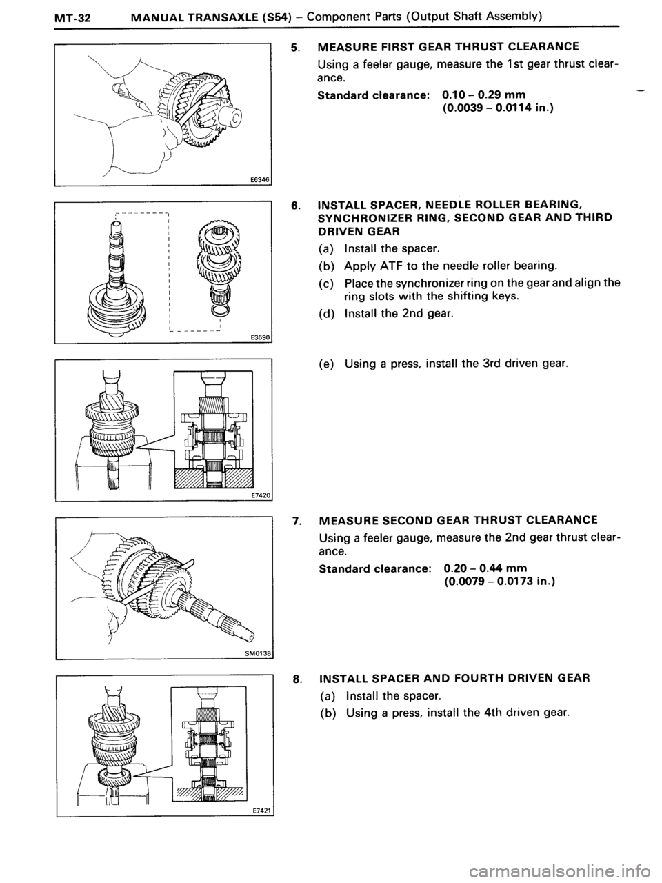 TOYOTA MR-2 1991  Factory Repair Manual 