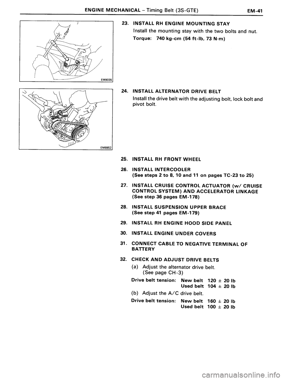 TOYOTA MR-2 1991  Factory Repair Manual 