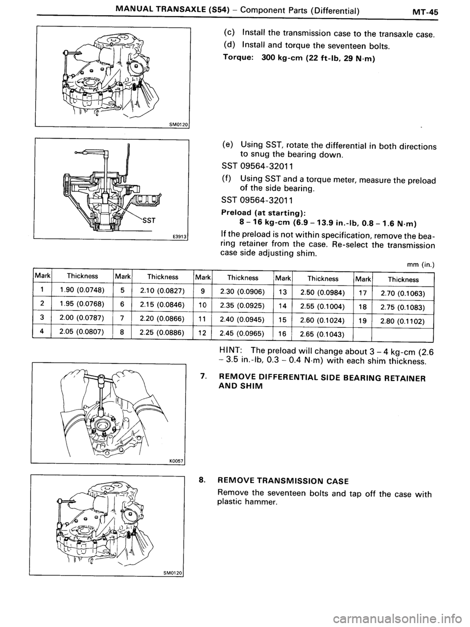 TOYOTA MR-2 1991  Factory Repair Manual 