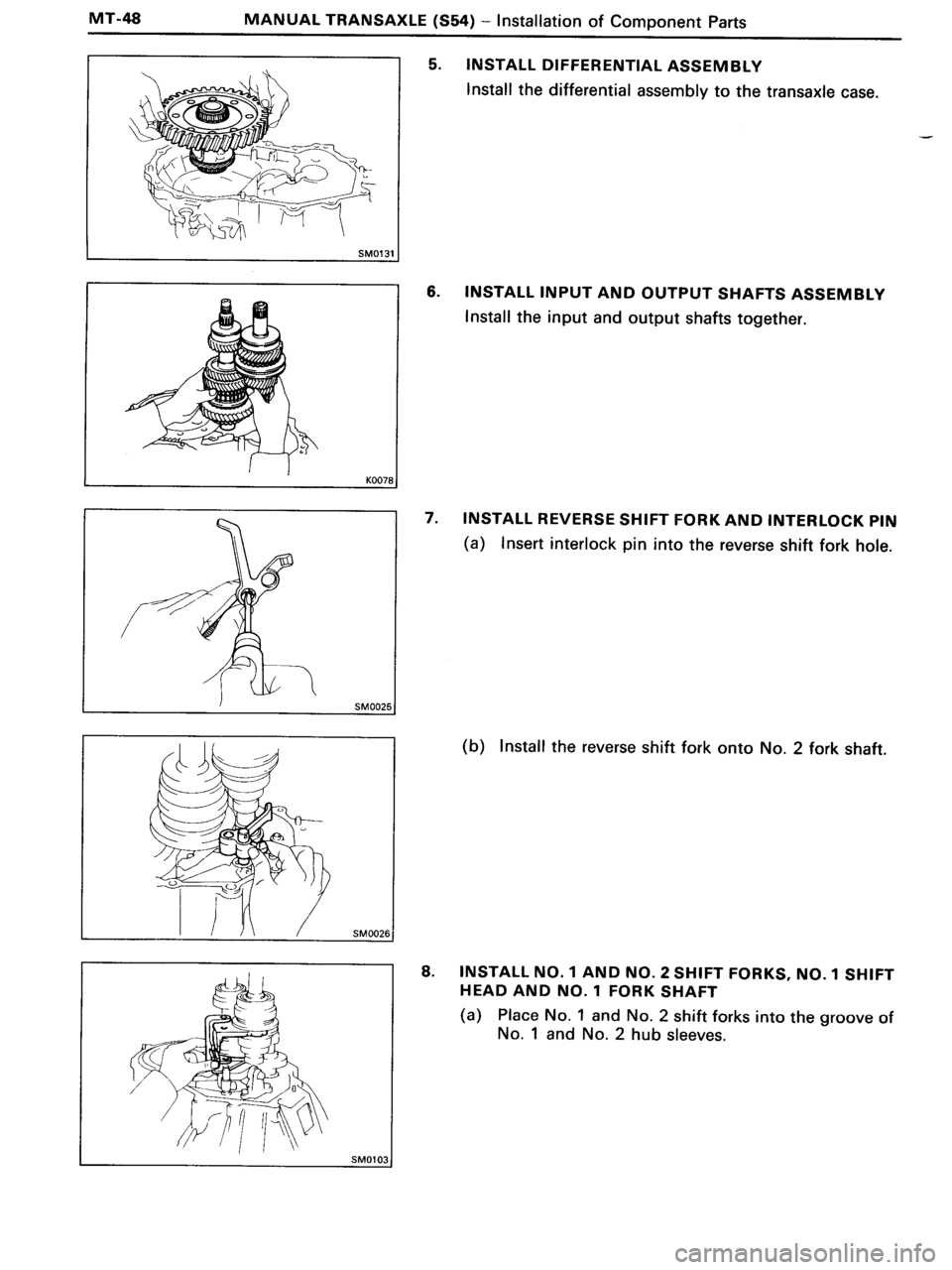TOYOTA MR-2 1991  Factory Repair Manual 