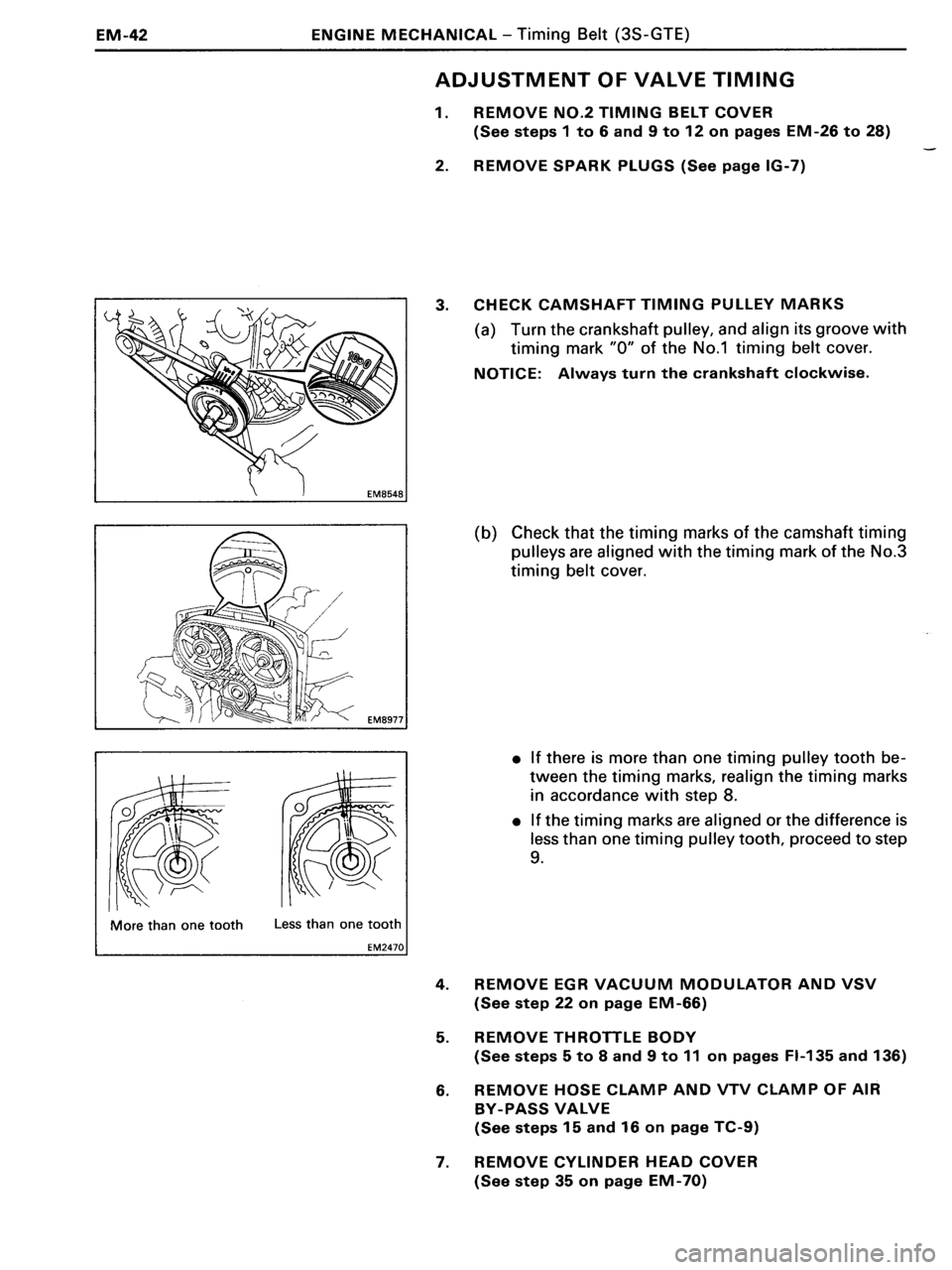 TOYOTA MR-2 1991  Factory Repair Manual 