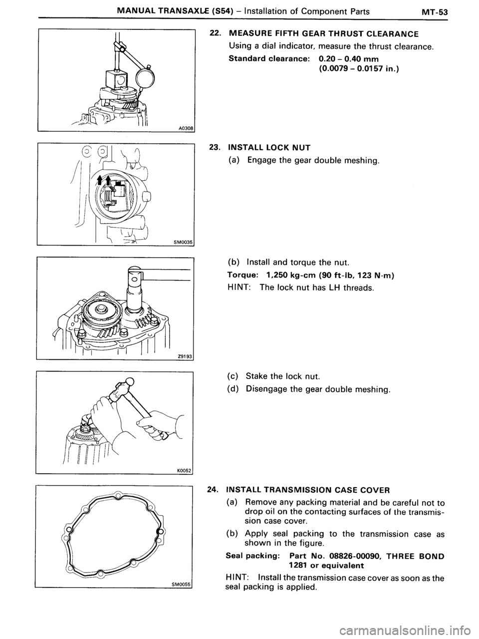 TOYOTA MR-2 1991  Factory Repair Manual 