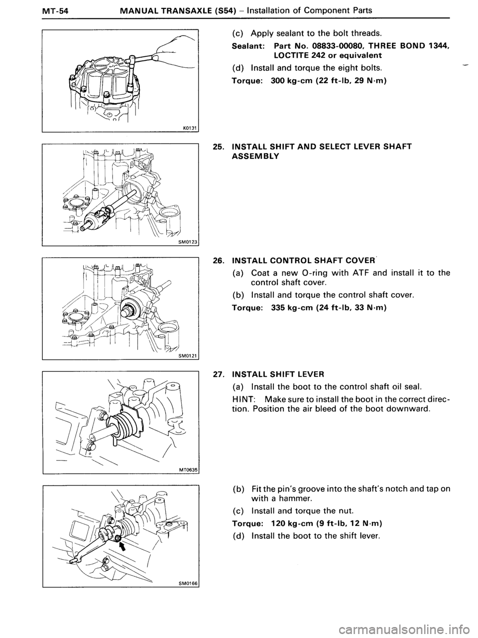 TOYOTA MR-2 1991  Factory Repair Manual 