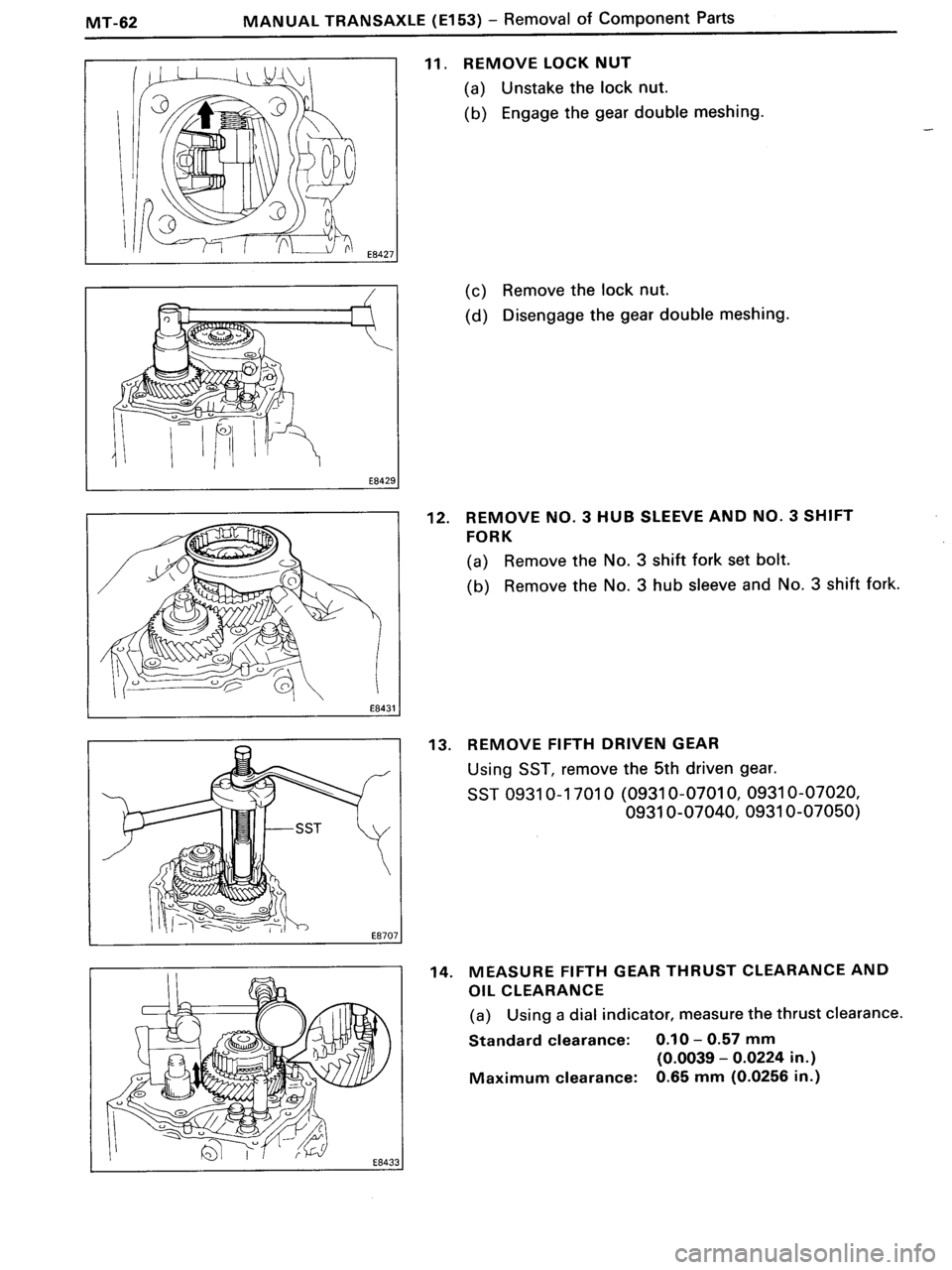 TOYOTA MR-2 1991  Factory Repair Manual 