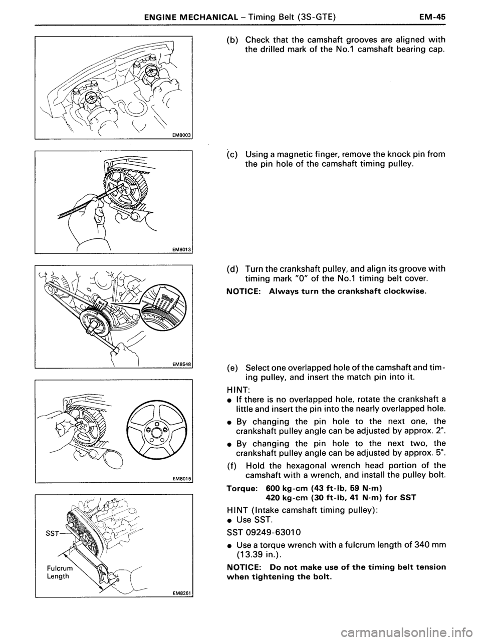 TOYOTA MR-2 1991  Factory Repair Manual 