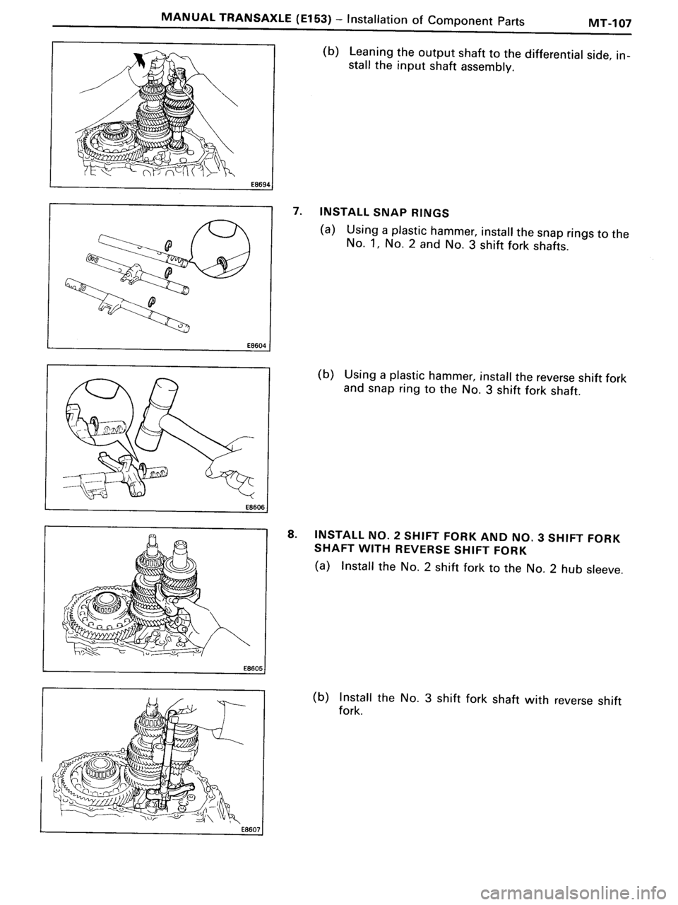 TOYOTA MR-2 1991  Factory Repair Manual 