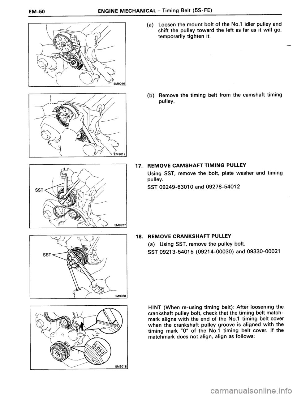 TOYOTA MR-2 1991  Factory Repair Manual 