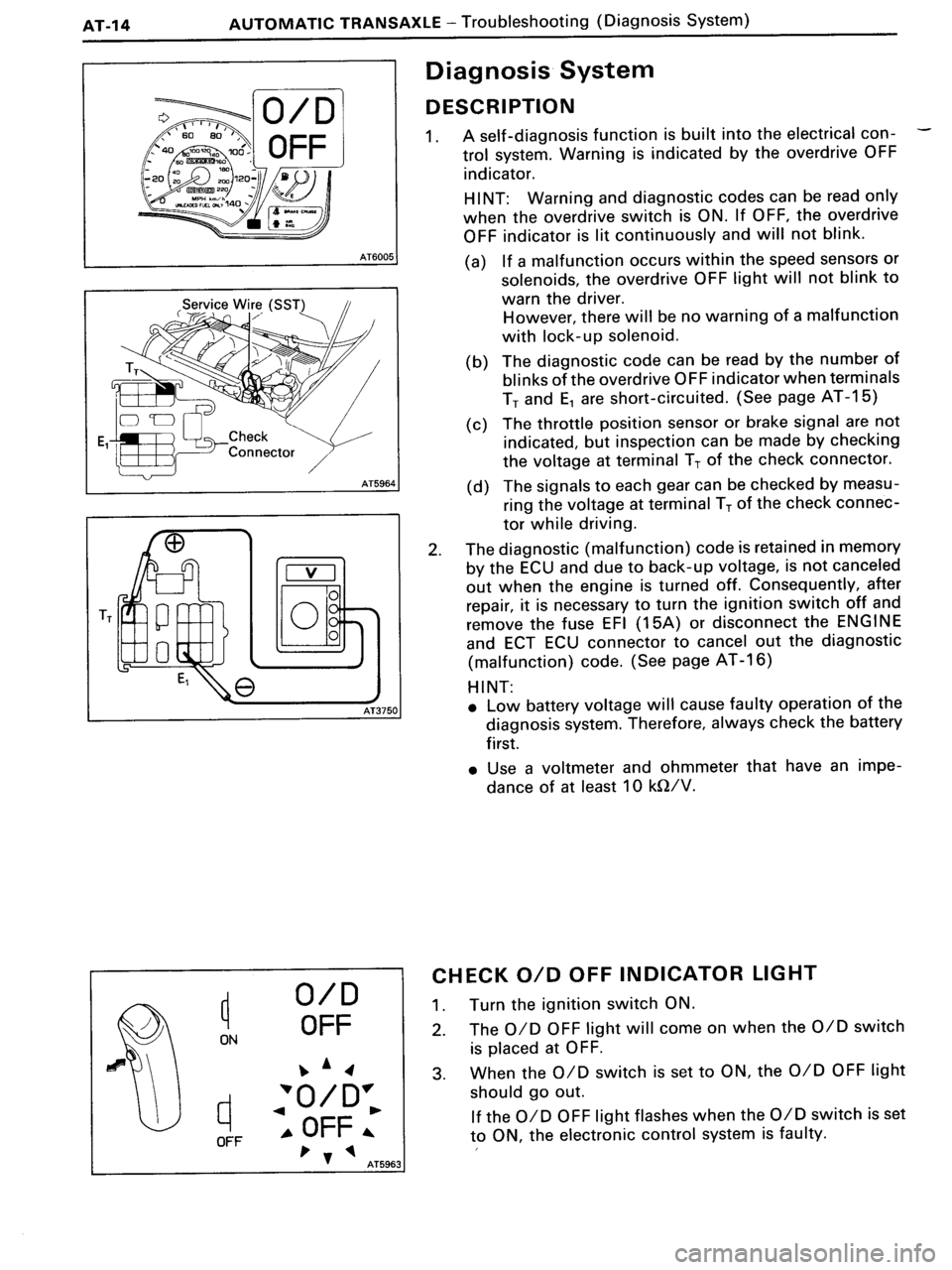 TOYOTA MR-2 1991  Factory Repair Manual 