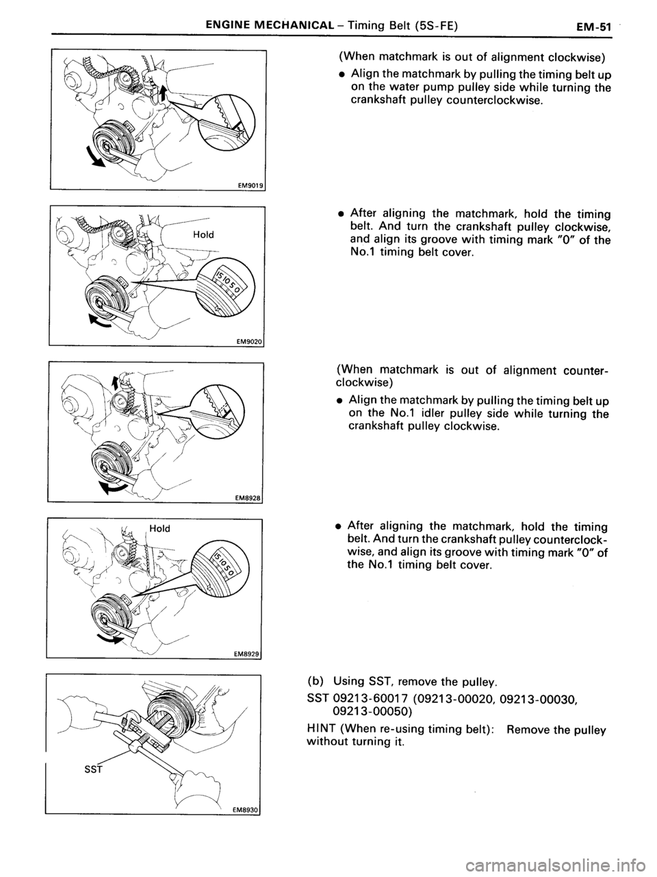 TOYOTA MR-2 1991  Factory Repair Manual 