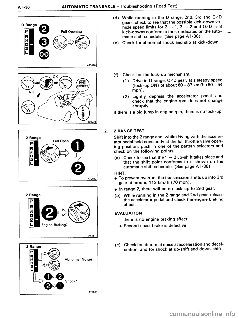 TOYOTA MR-2 1991  Factory Repair Manual 