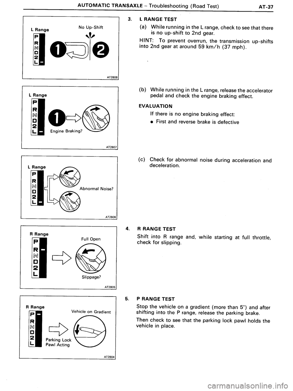 TOYOTA MR-2 1991  Factory Repair Manual 