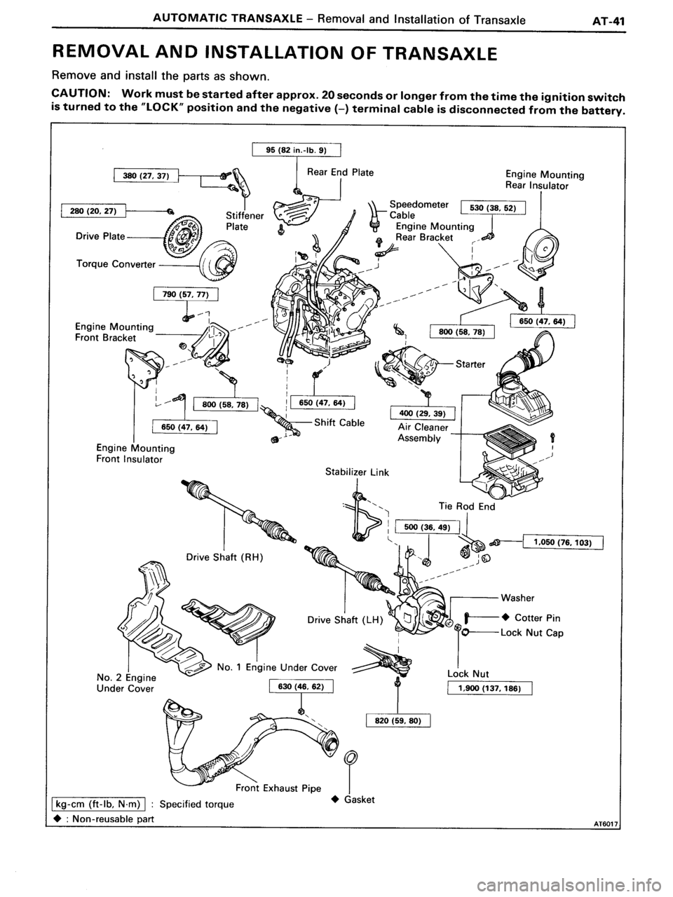TOYOTA MR-2 1991  Factory Repair Manual 