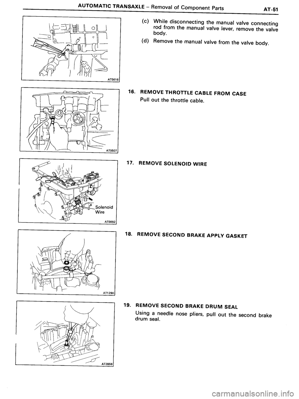 TOYOTA MR-2 1991  Factory Repair Manual 