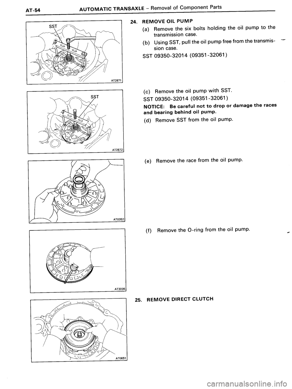 TOYOTA MR-2 1991  Factory Repair Manual 