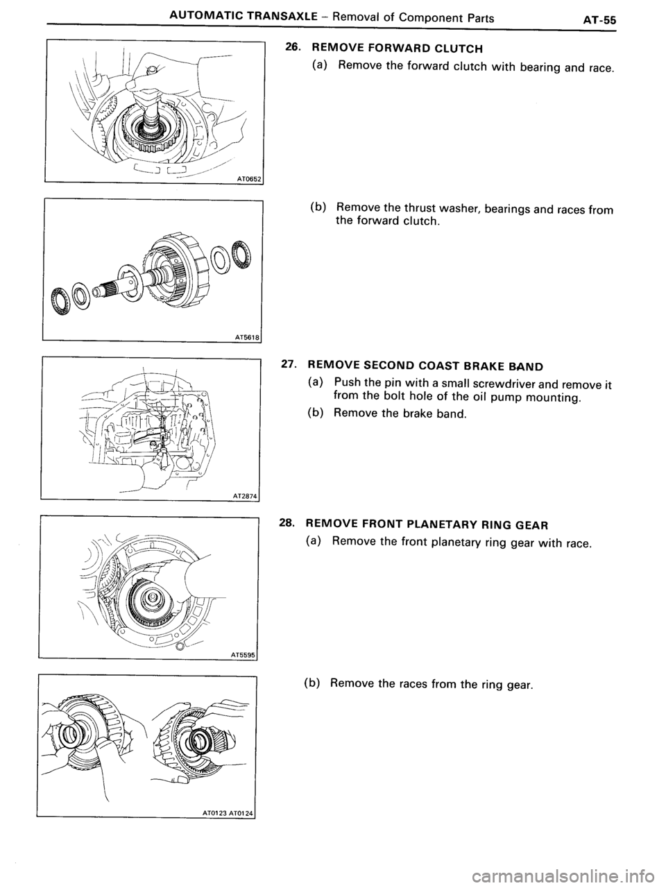 TOYOTA MR-2 1991  Factory Repair Manual 