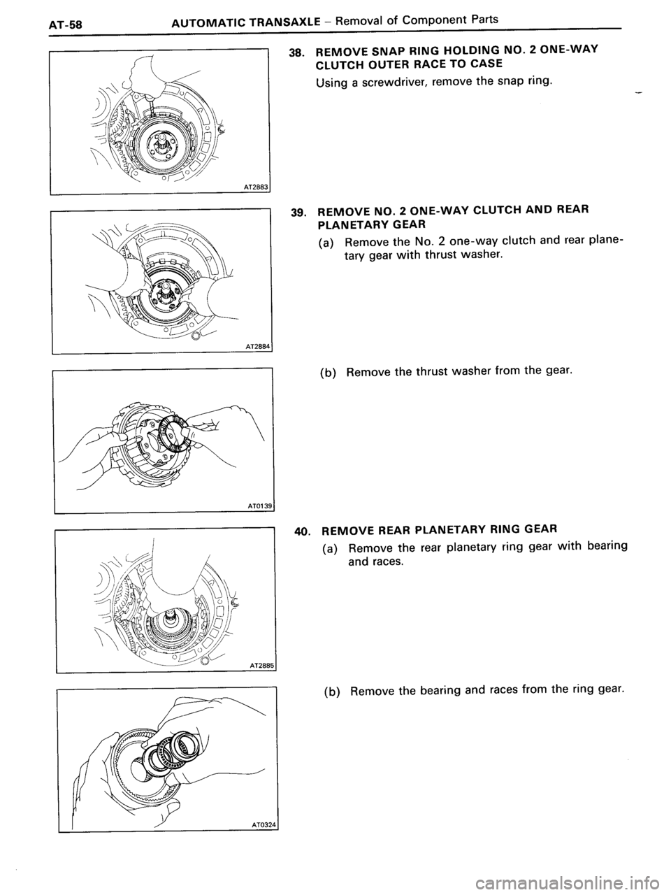TOYOTA MR-2 1991  Factory Repair Manual 