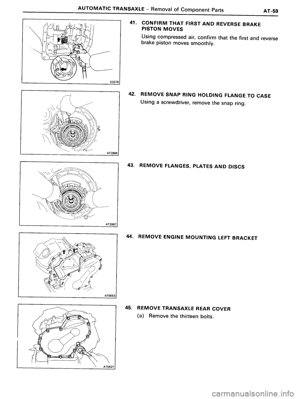 TOYOTA MR-2 1991  Factory Repair Manual 