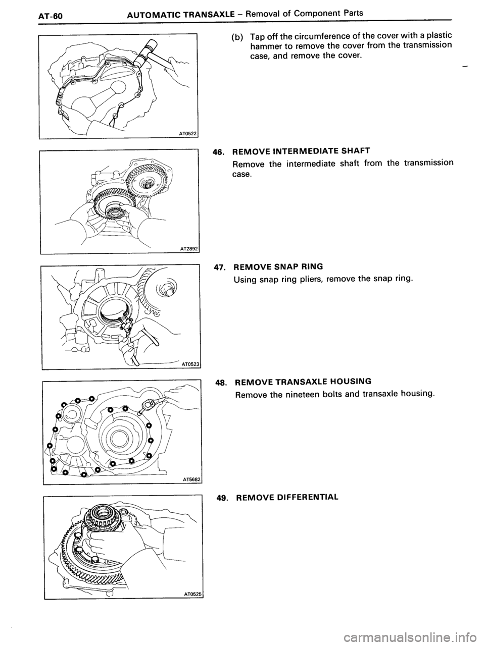TOYOTA MR-2 1991  Factory Repair Manual 