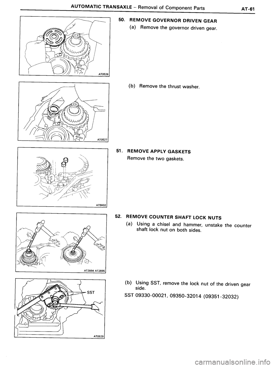 TOYOTA MR-2 1991  Factory Repair Manual 