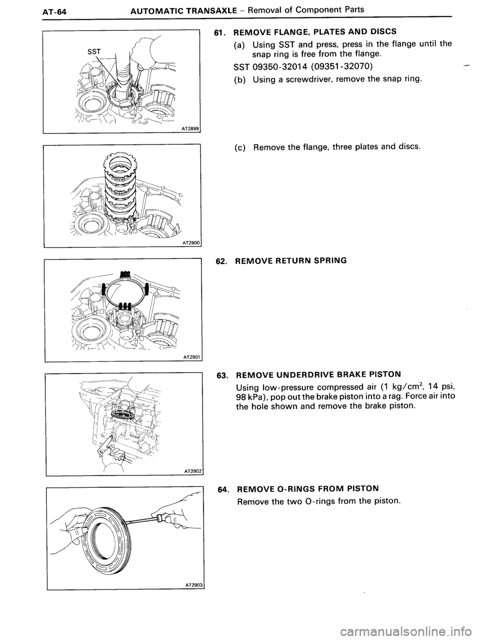 TOYOTA MR-2 1991  Factory Repair Manual 
