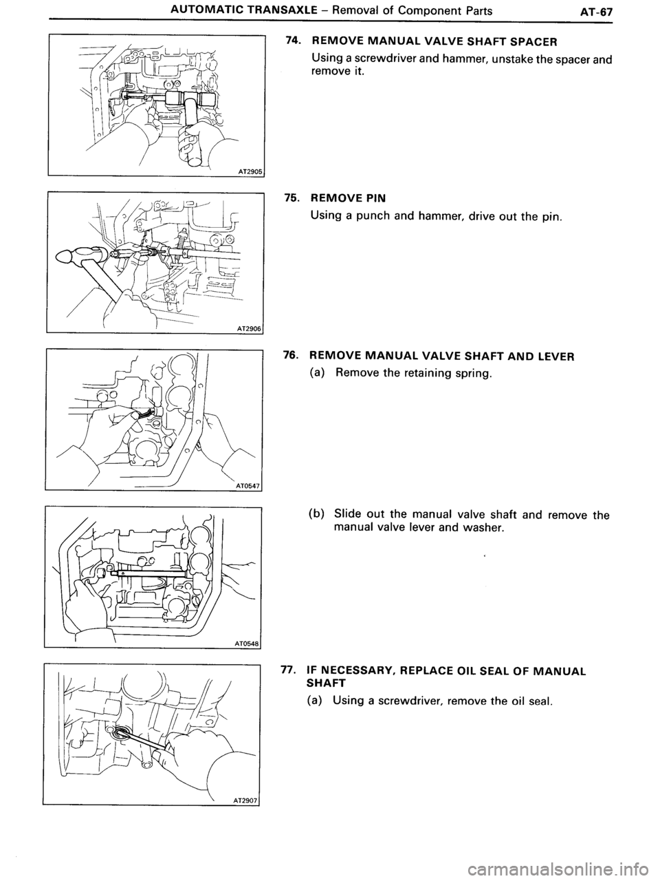 TOYOTA MR-2 1991  Factory Repair Manual 
