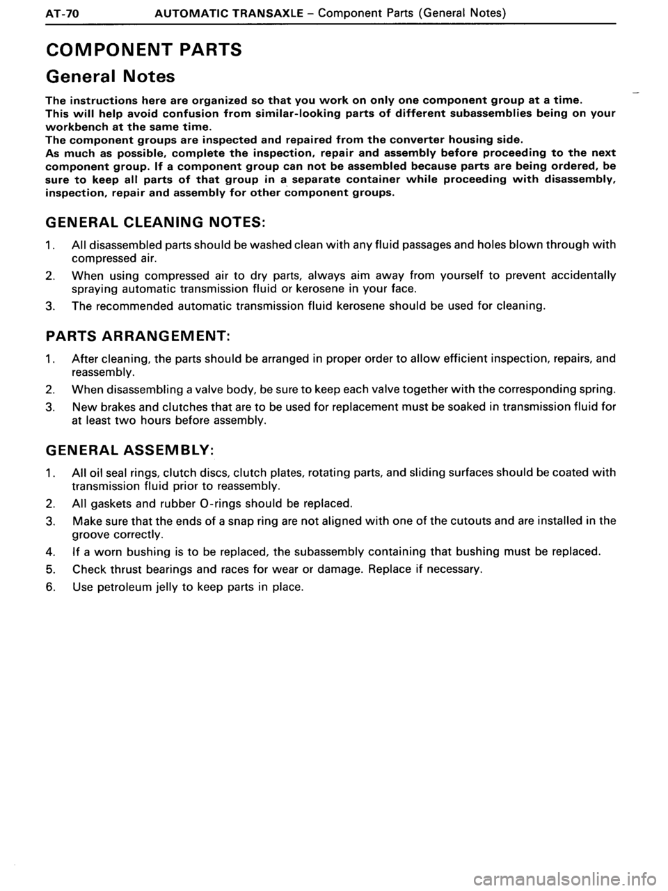 TOYOTA MR-2 1991  Factory Repair Manual 